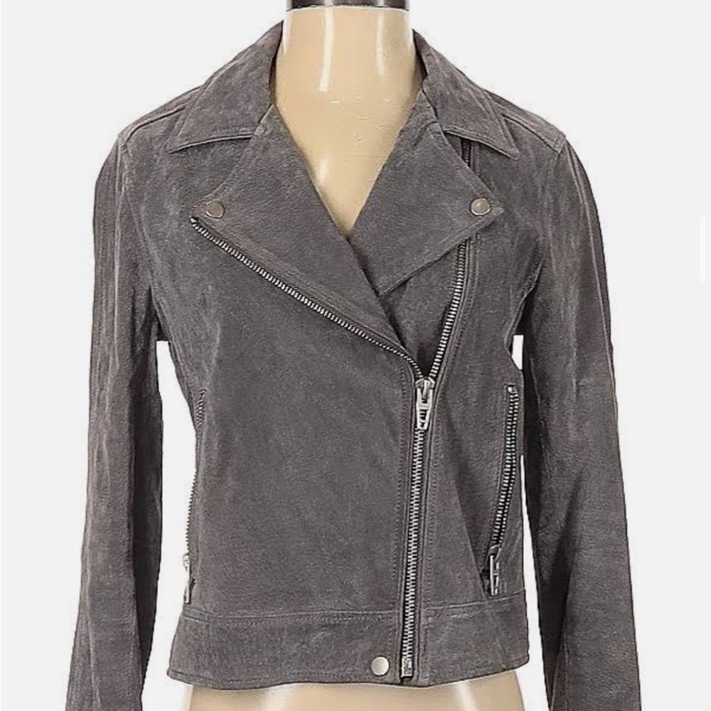 Blank NYC Suede Leather Moto Jacket